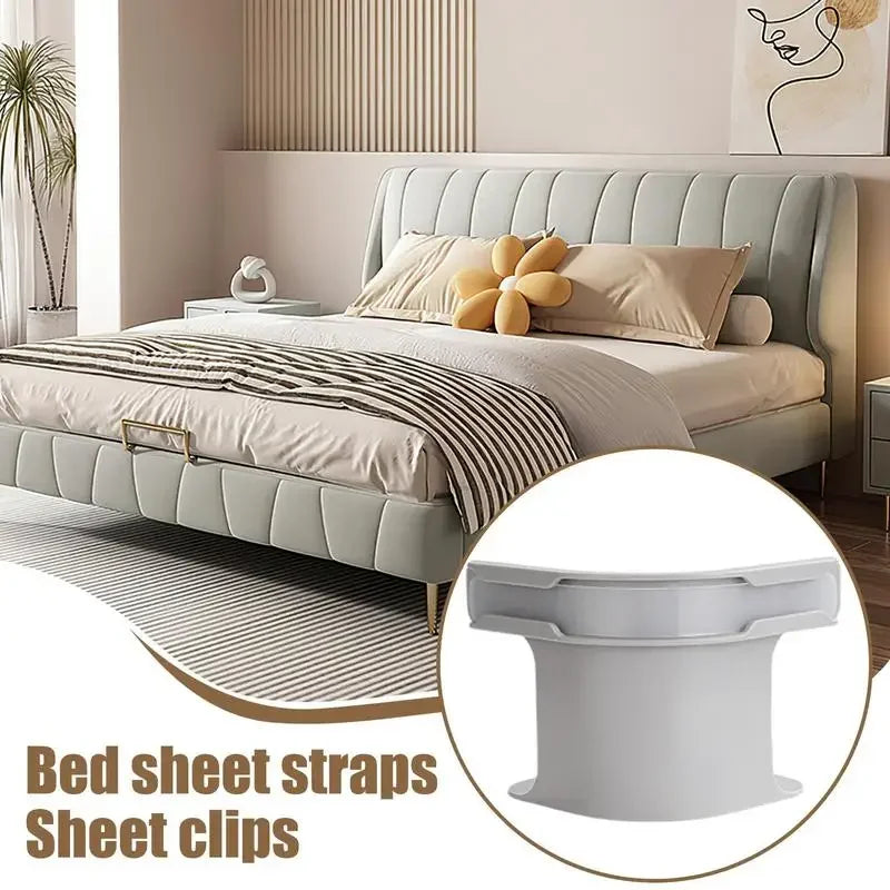 NEW Bed Corner Sheet Grippers Straps Heavy Duty Mattress Straps for All Sheet Sizes, Non-Slip Sheet Holders Secure Bed Sheets