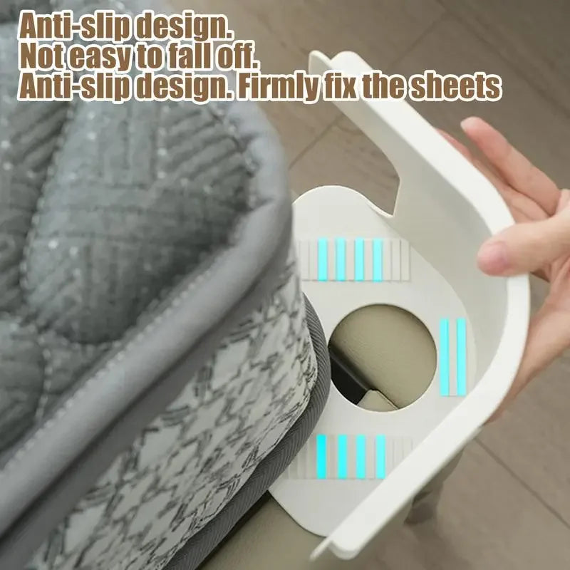 NEW Bed Corner Sheet Grippers Straps Heavy Duty Mattress Straps for All Sheet Sizes, Non-Slip Sheet Holders Secure Bed Sheets