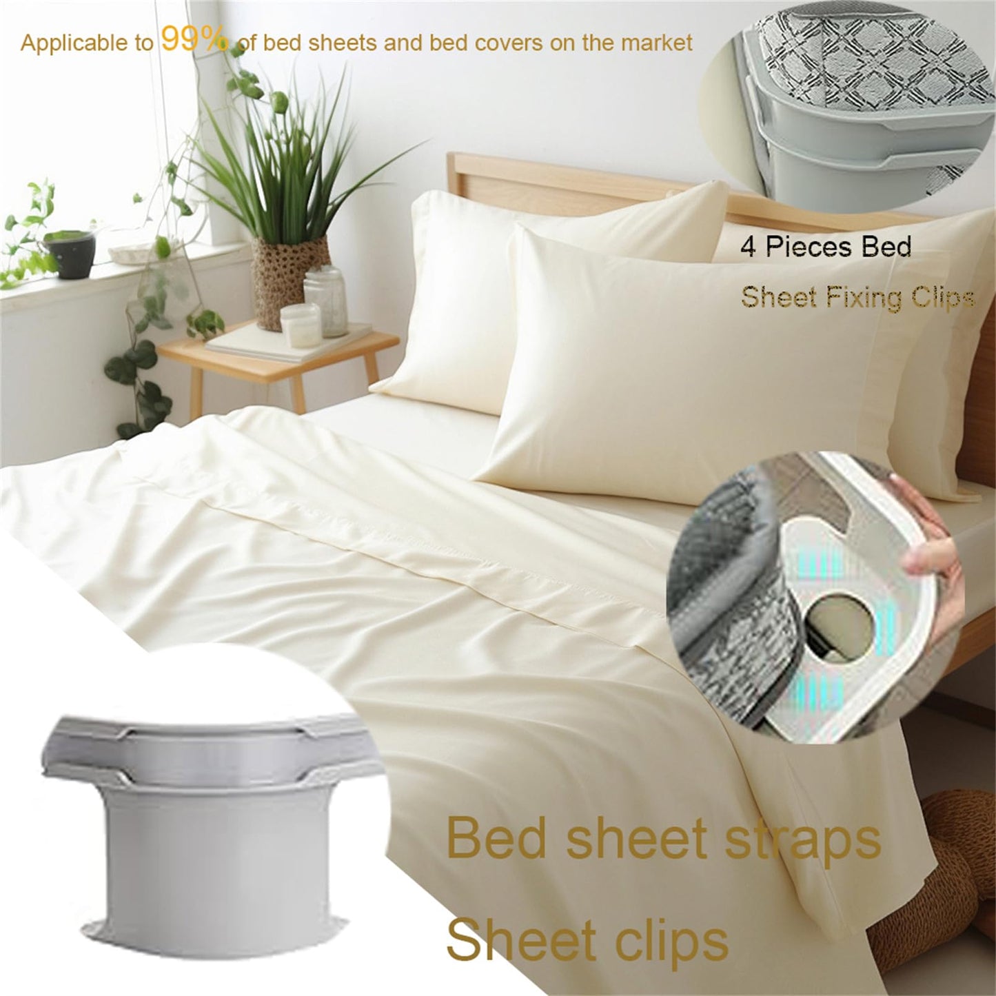 Adjustable Mattress Straps for All Sheet Sizes
